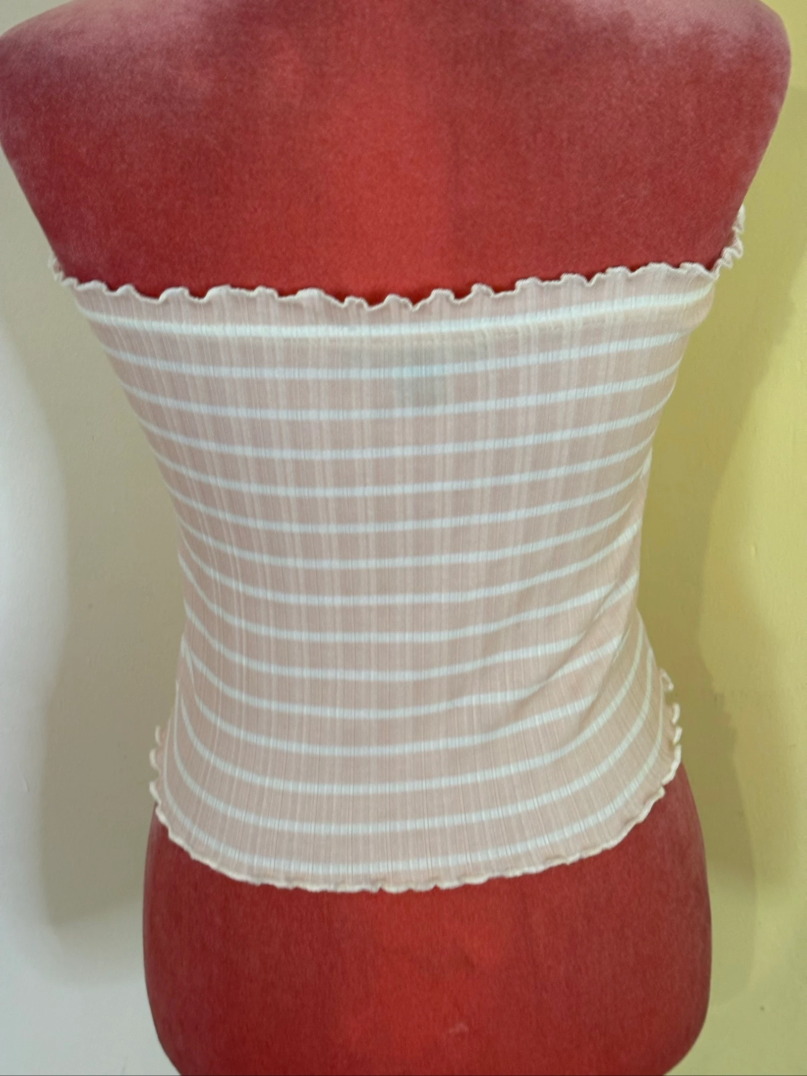 Roze gestreepte Tomara-que-Caia top met knopen – photo 4